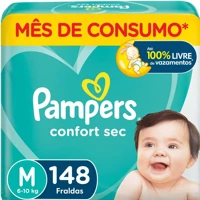 Imagem da promoção Fralda Pampers Confort Sec M 148 Unidades