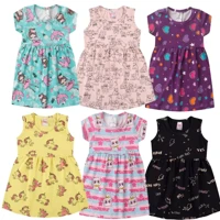 Imagem da promoção Vestido Infantil De Cotton Kit 3 Peças Sortidas