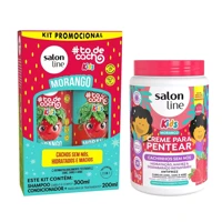 Imagem da promoção Kit Morango com Shampoo + Condicionador e Creme de Pentear Kids