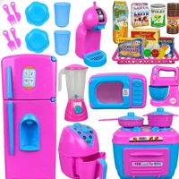 Imagem da promoção Kit Cozinha Infantil Completo 32 Peças Geladeira Fogão Comidas Eletrodomésticos